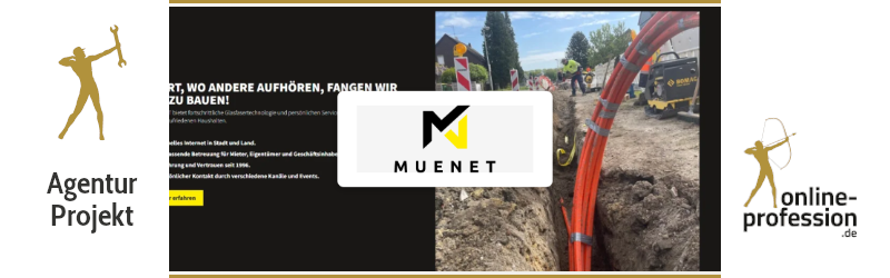 Gebiet für Gebiet ans schnelle Internet: Unsere ganzheitliche Ads-Betreuung für MUENET